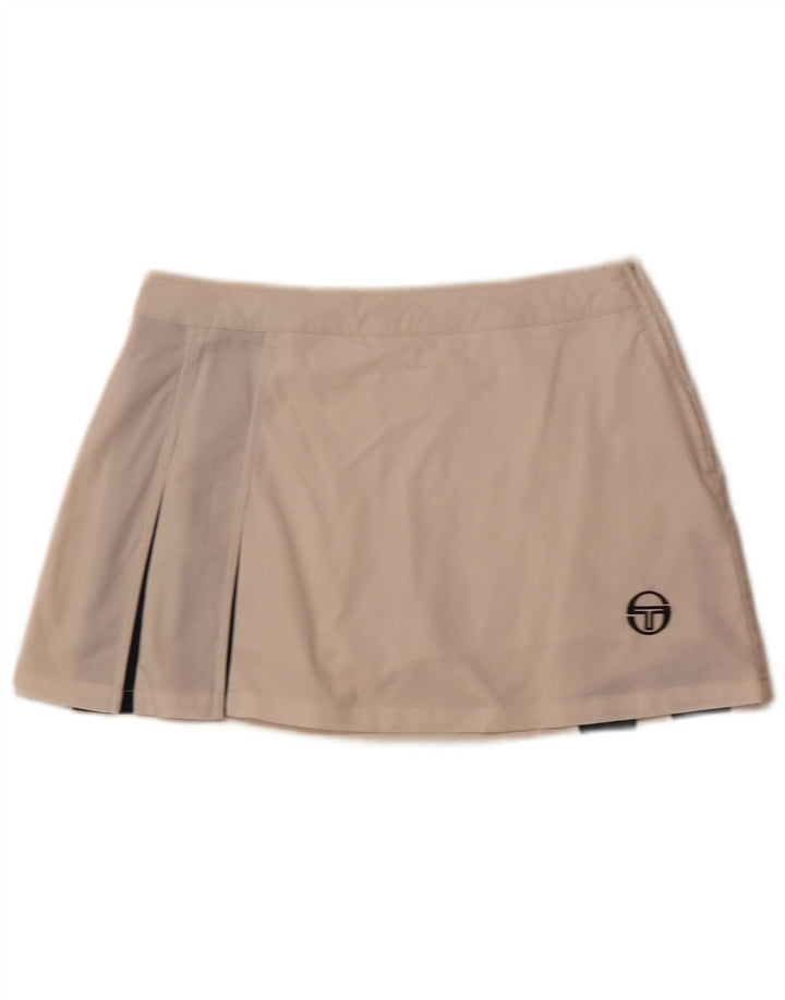SERGIO TACCHINI Falda pantalón Mujer IT 44 Poliéster color block medio blanco