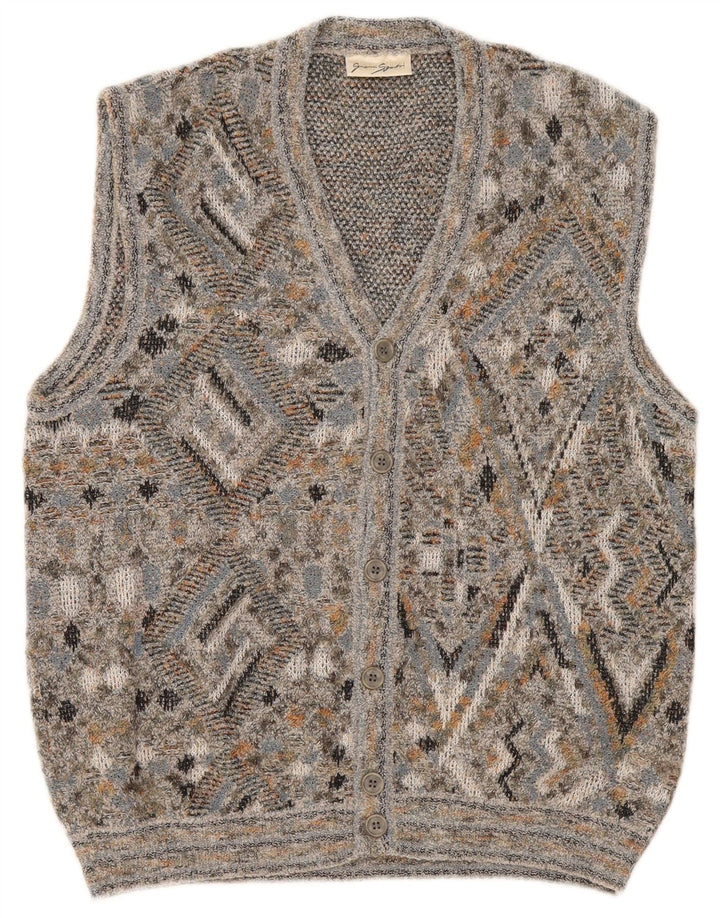 Gianni Sgarbi Cárdigan para Hombre IT 48 Medium Multicolor Geométrico
