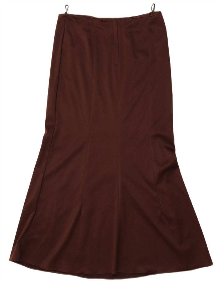 AFTERSHOCK Falda trompeta para mujer UK 46 Grande W32 Poliéster marrón