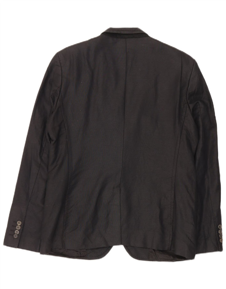 Zara Chaqueta tipo blazer de 2 botones para hombre EU 54 XL Negro