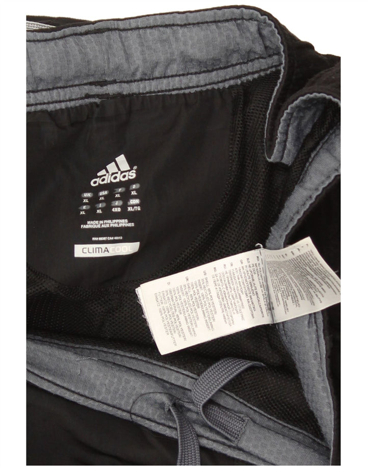 Adidas Hombre Climacool Pantalones De Chándal XL Negro Colorblock Poliéster