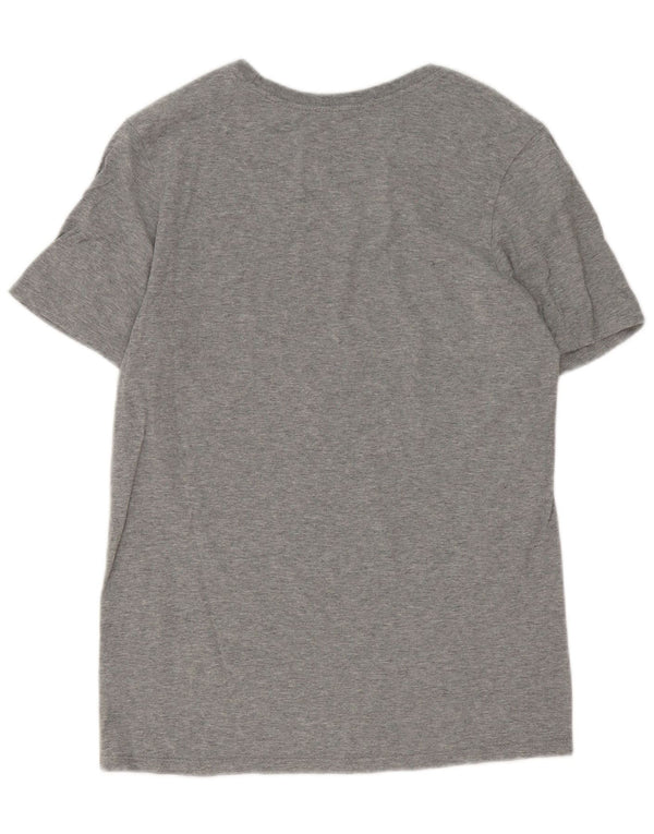 Nike Camiseta con gráfico de corte atlético para hombre Top pequeño gris moteado