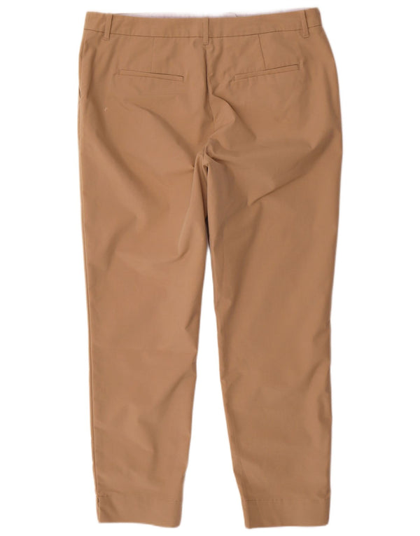 Marks & Spencer Pantalones chinos ajustados para mujer UK 14 Large W34 L28 Algodón marrón