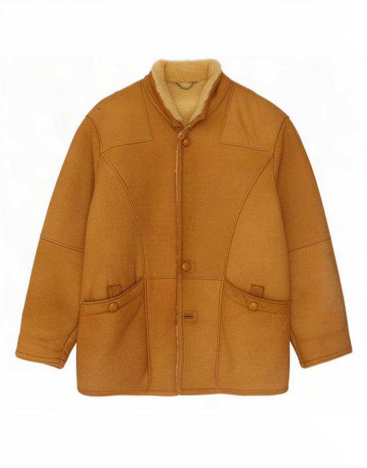 Ponte Vecchio Chaqueta de piel de oveja para hombre IT 54 2XL Marrón