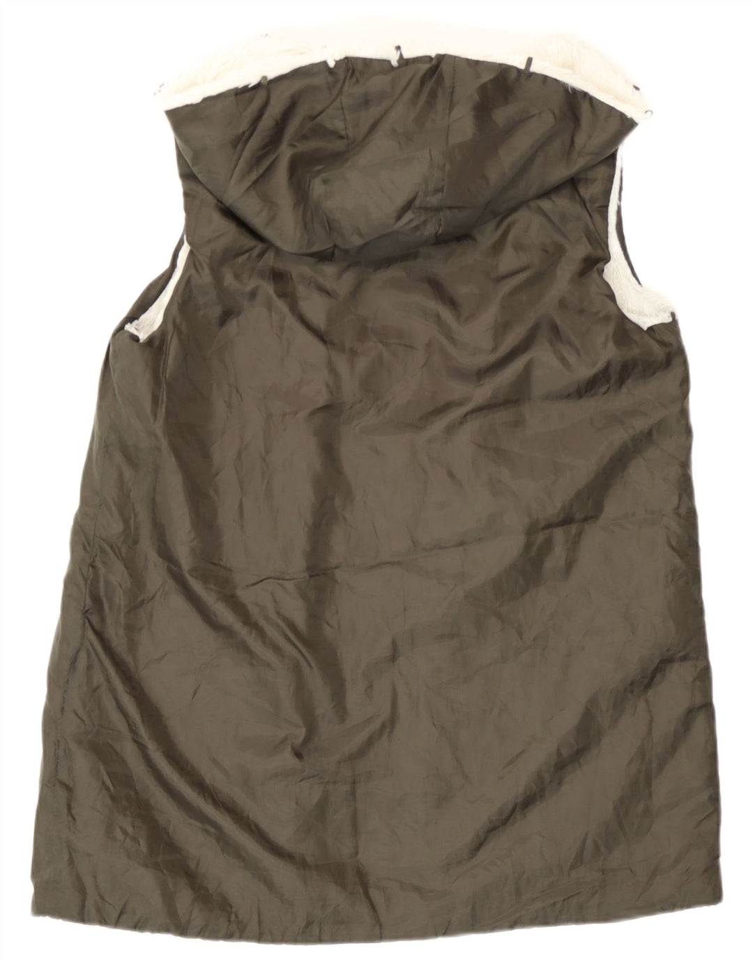 Chaleco largo con forro y capucha para mujer Oasis UK 44 Poliamida verde medio