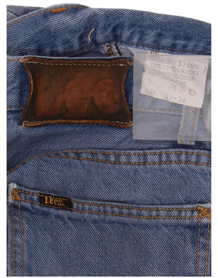 LEE Vaqueros rectos Chicago para hombre W33 L34 Algodón azul