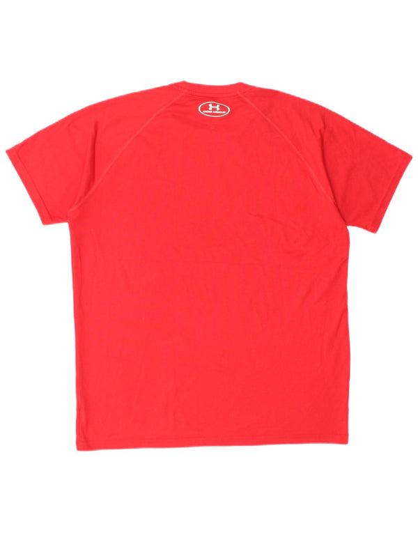 UNDER ARMOUR Camiseta Heat Gear para hombre Top Small Red Poliéster