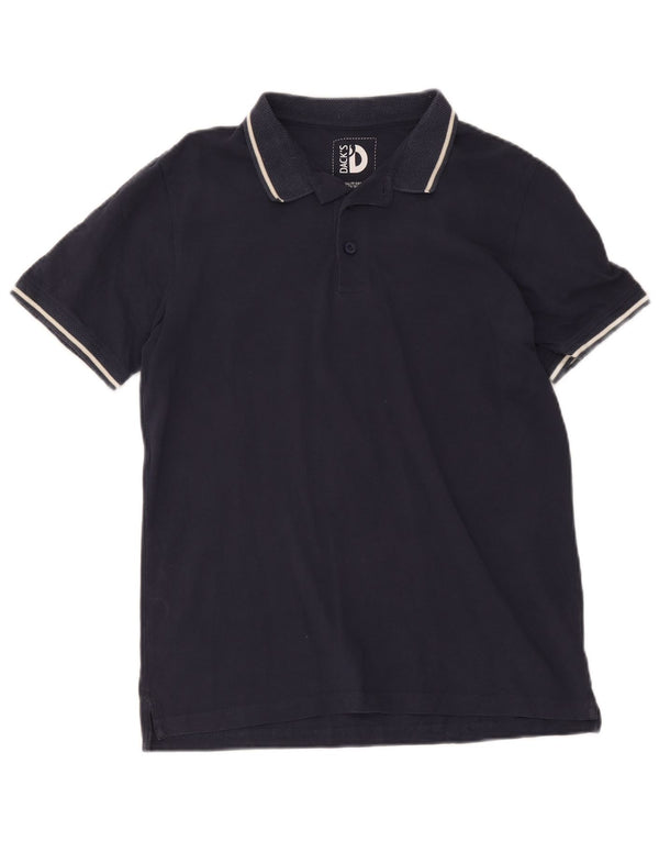 Dack's Polo para hombre de algodón azul marino mediano