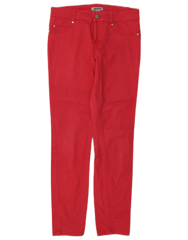 Dkny Jeans ajustados para mujer US 2 XS W28 L28 Algodón rojo