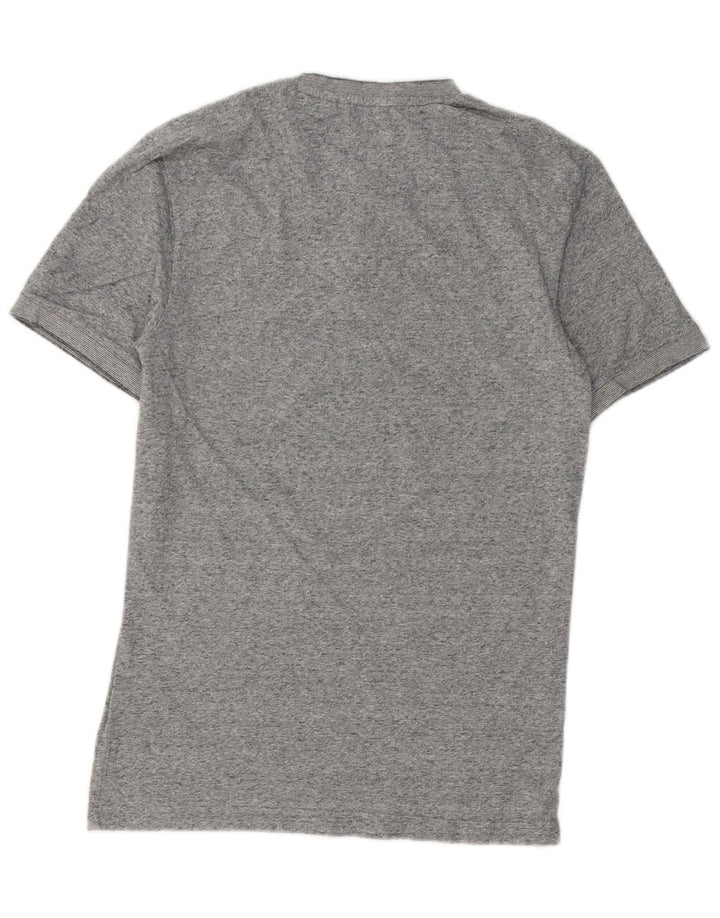 SUPERDRY Camiseta para hombre Top grande de algodón moteado gris