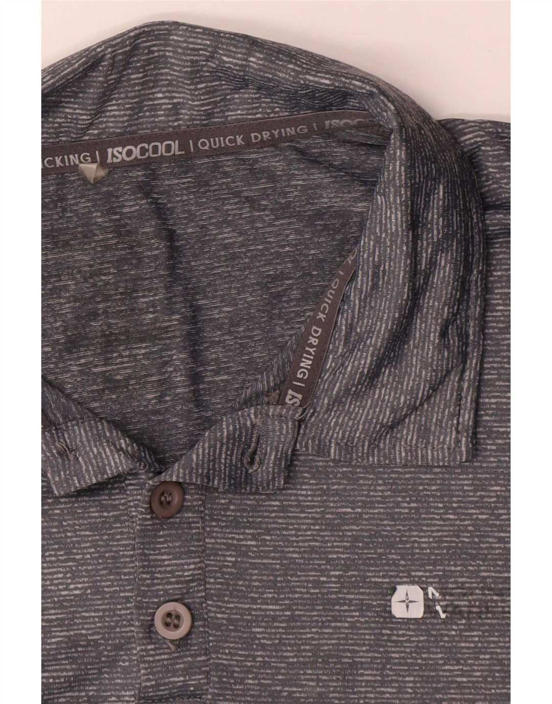 Polo para hombre Mountain Warehouse XL de nailon moteado gris