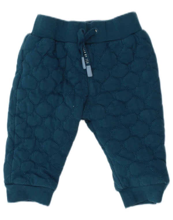 Ted Baker Pantalones de chándal para bebé niño de 3 a 6 meses, algodón azul marino