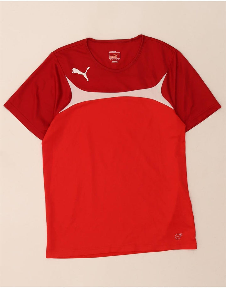 Camiseta Puma Hombre Top Small Rojo Colorblock Poliéster