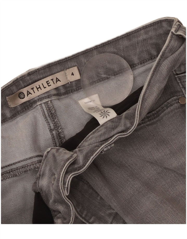 ATHLETA Vaqueros ajustados para mujer US 4 Small W30 L29 Gris Algodón