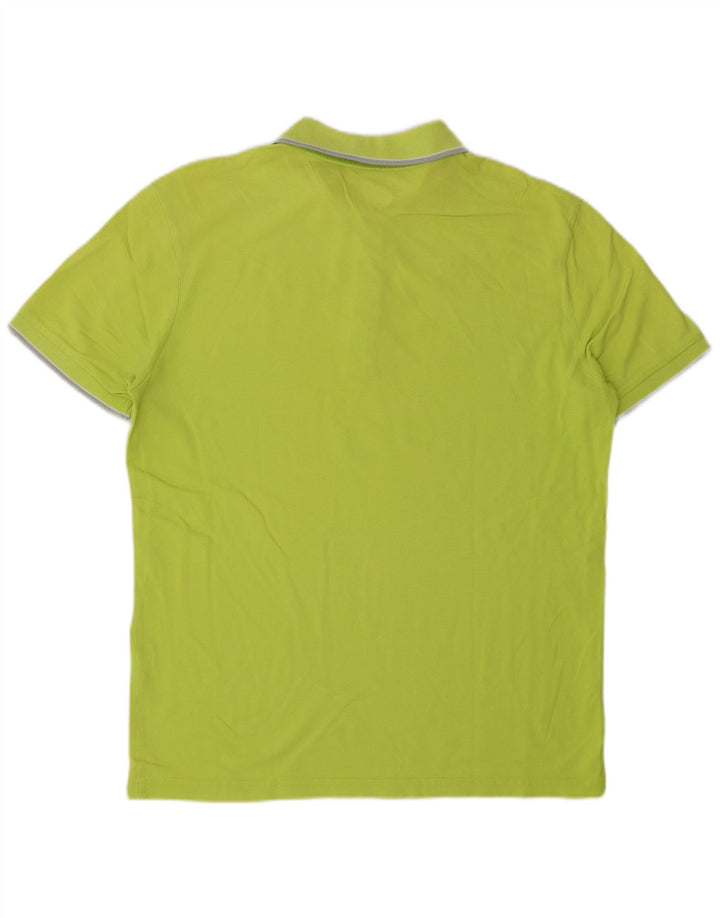 Kappa Polo Hombre Grande Verde Algodón