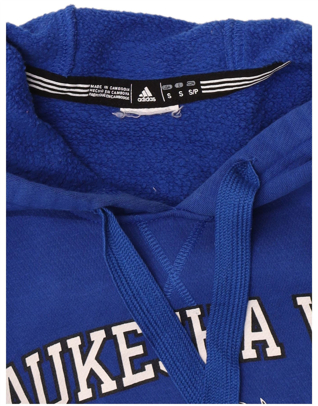 Adidas Mens Wolverines Graphic Sudadera con capucha Jumper Pequeño Azul