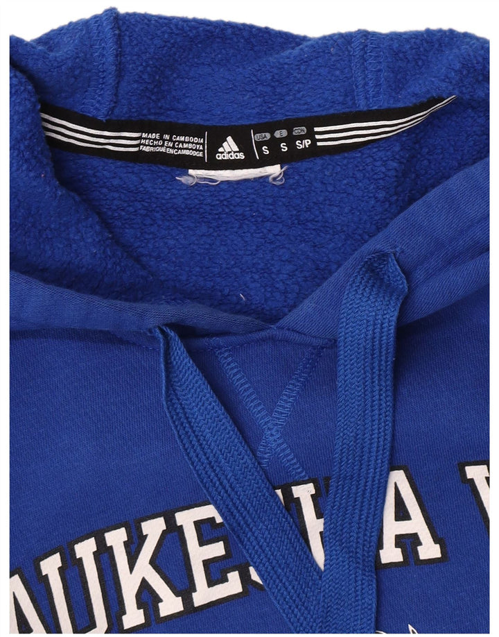 Adidas Mens Wolverines Graphic Sudadera con capucha Jumper Pequeño Azul