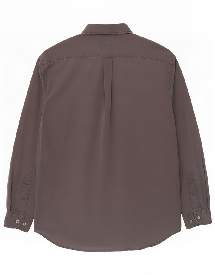 Camisa Marlboro Classics Hombre XL Gris Algodón