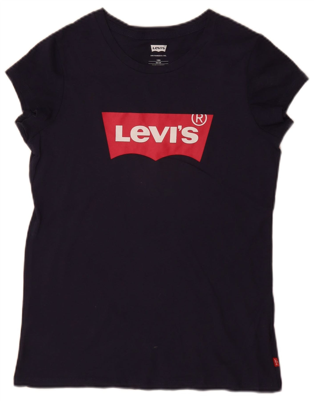 LEVI'S Camiseta Gráfica Niña Top 15-16 Años Azul Marino Algodón
