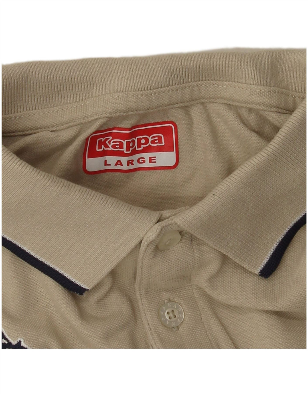 KAPPA Mens Polo Shirt Large Beige