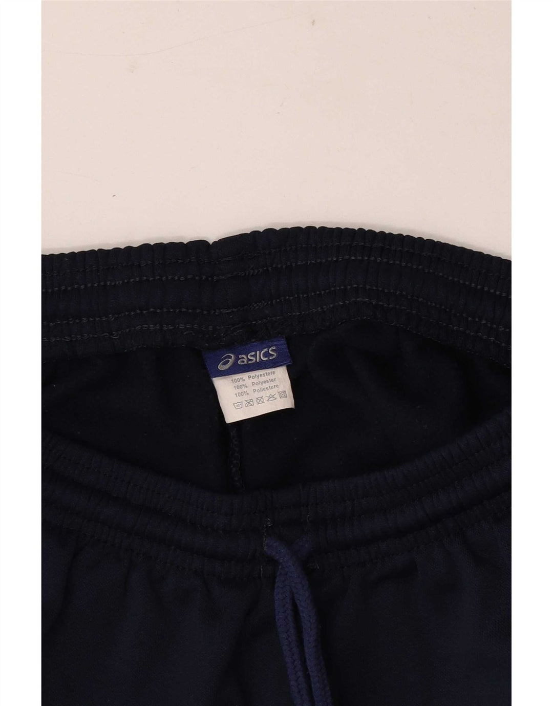 Asics - Pantalones cortos deportivos para hombre, talla grande, poliéster azul marino