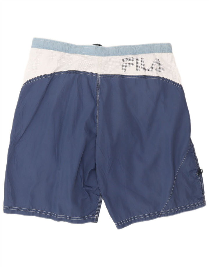 Fila Bañador Graphic Hombre Azul Medio Colorblock