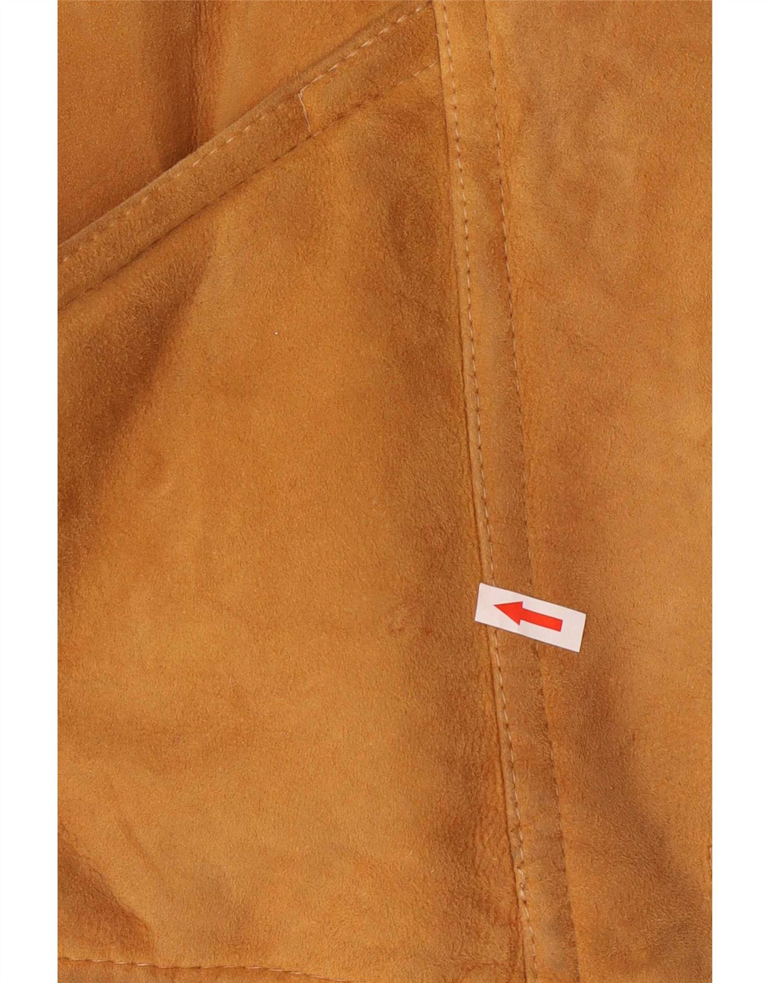 Vintage mujer chaqueta de piel de oveja de gran tamaño IT 42 Bloque de color marrón medio