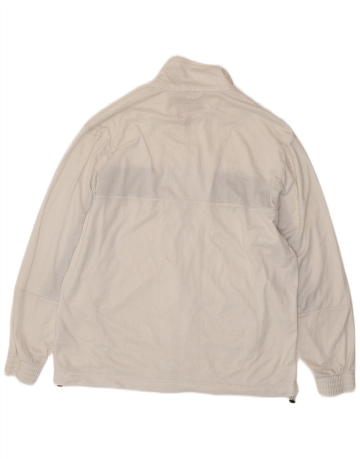 LOTTO Chaqueta superior de chándal para hombre 2XL Poliéster color block blanco