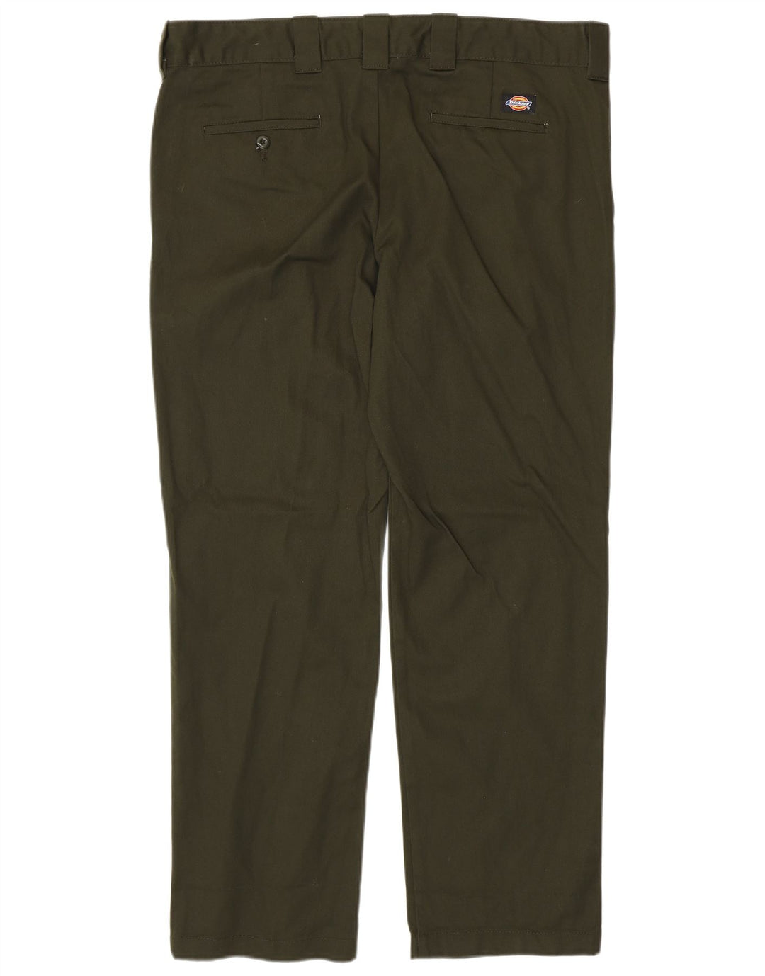 DICKIES Pantalón chino recto y delgado para hombre W38 L32 Poliéster caqui