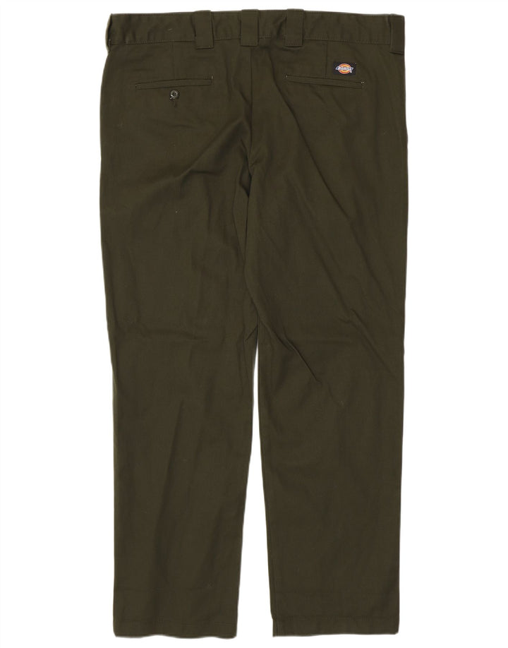 DICKIES Pantalón chino recto y delgado para hombre W38 L32 Poliéster caqui