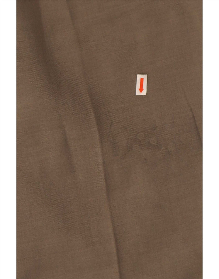 Marks & Spencer Pantalón chino con pinzas para hombre W34 L29 Poliéster gris