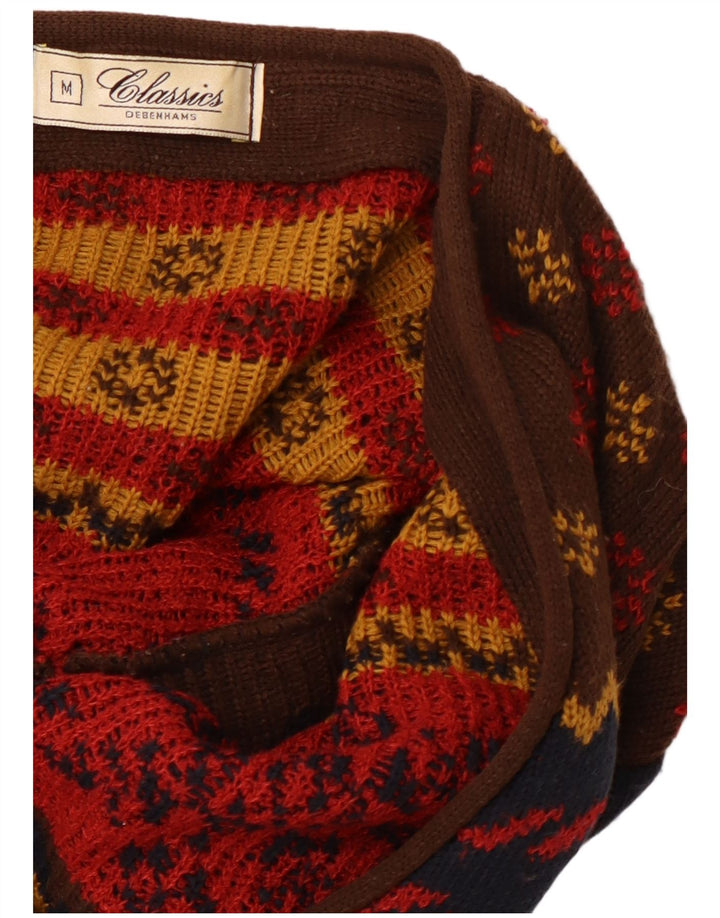 CLASSICS Suéter tipo cárdigan para mujer UK 40 Mediano Multicolor Navidad