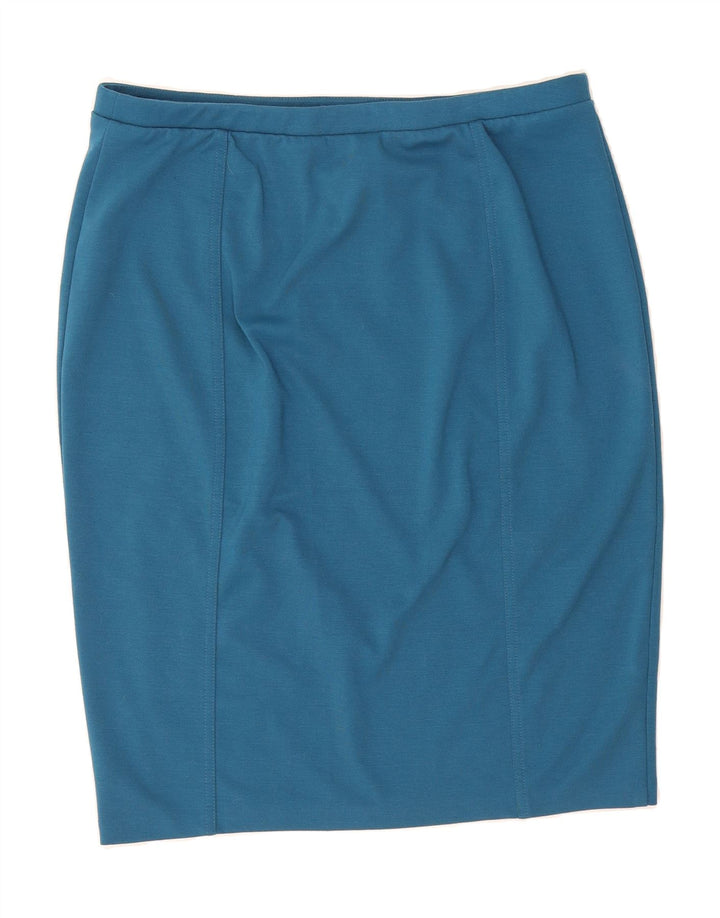MOSSIMO Womens Pencil Skirt Large W32  Blue Polyester Vintage Mossimo and Second-Hand Mossimo from Messina Hembry 