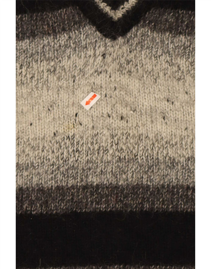 Nagpal - Camiseta sin mangas para hombre, talla grande, color gris a rayas