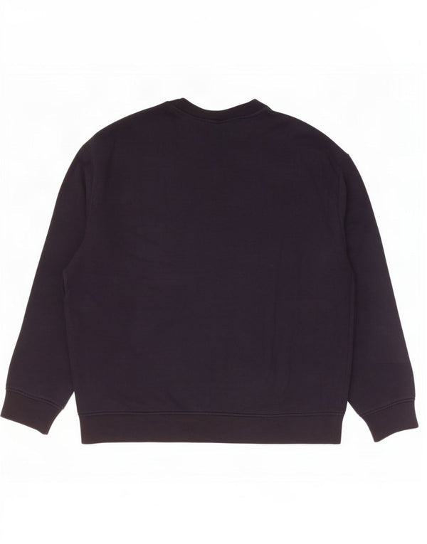 Emporio Armani Sudadera gráfica para mujer Jumper UK 20 2XL Negro Modal