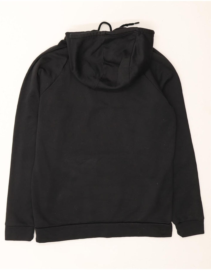 JORDAN Womens Hoodie Jumper UK 14 Medium Black Polyester Vintage Jordan and Second-Hand Jordan from Messina Hembry 