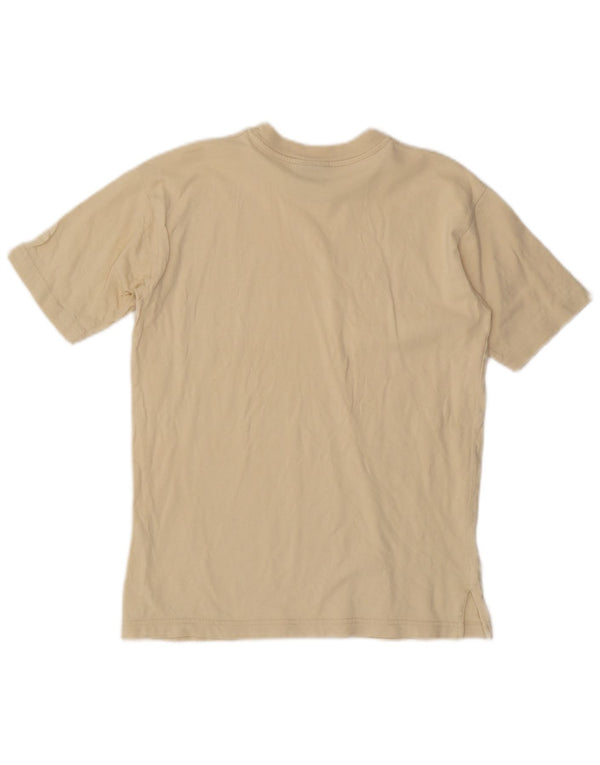 Champion Camiseta gráfica para mujer Top UK 10 Small Beige Cotton