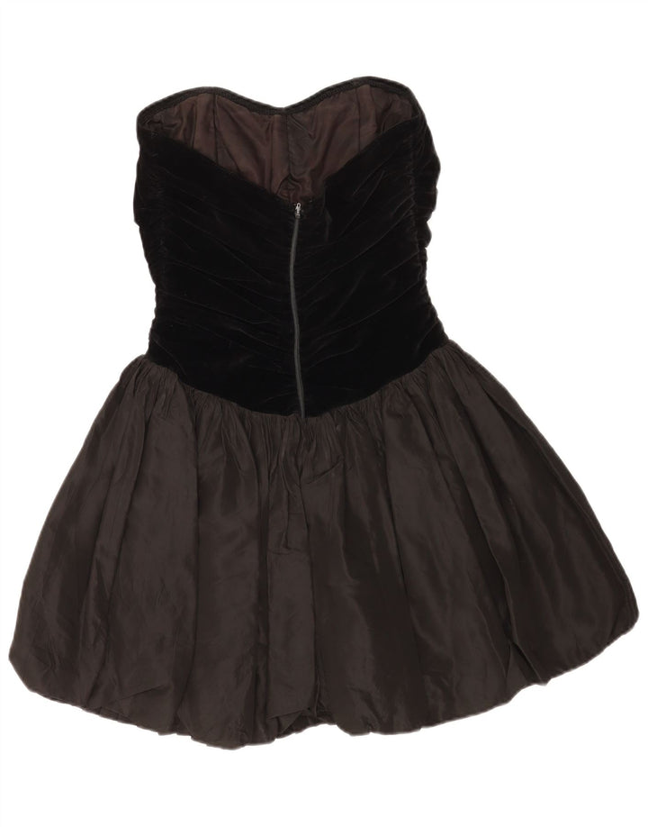 Vestido sin tirantes Aria para mujer UK 40 Small Black Colorblock
