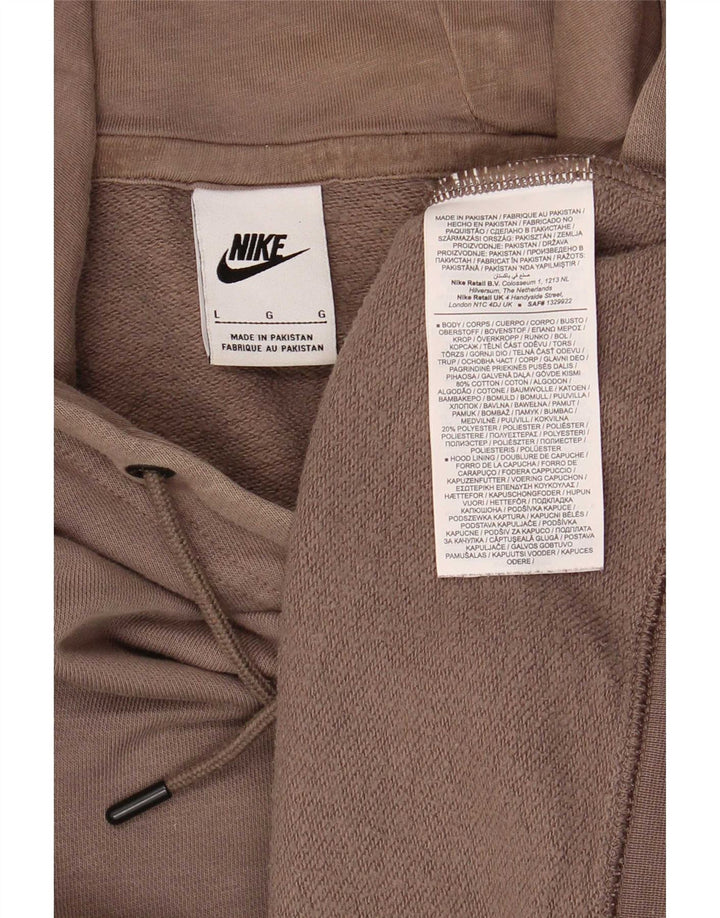 Nike - Sudadera con capucha para hombre, talla grande, algodón marrón