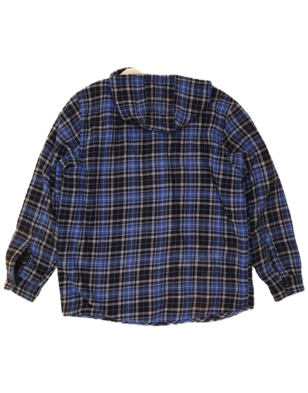 KINGCRAFT Camisa de franela de leñador con capucha para hombre IT 52/54 Large Blue Check