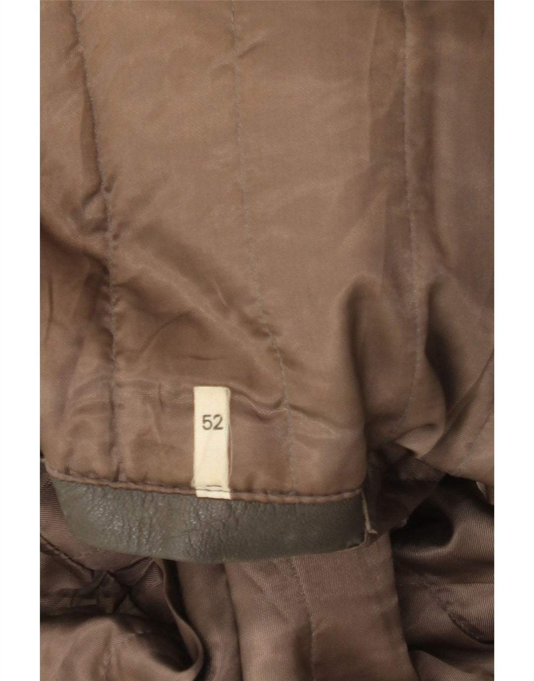Chaqueta de cuero militar vintage para hombre IT 52 XL Gris