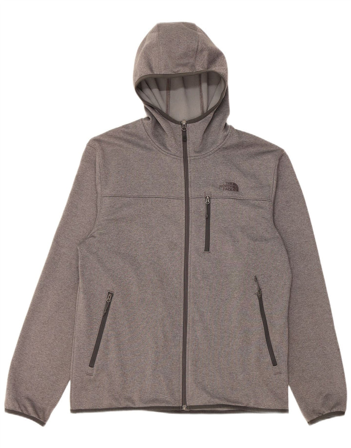 The North Face Suéter con capucha y cremallera para hombre Poliéster gris grande