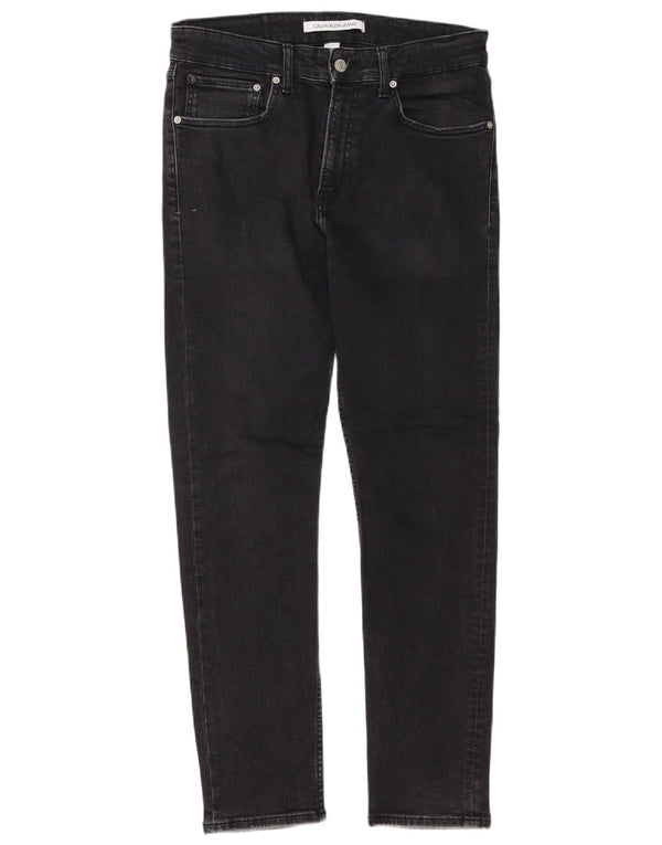 Calvin Klein Jeans ajustados para hombre W32 L30 Algodón negro