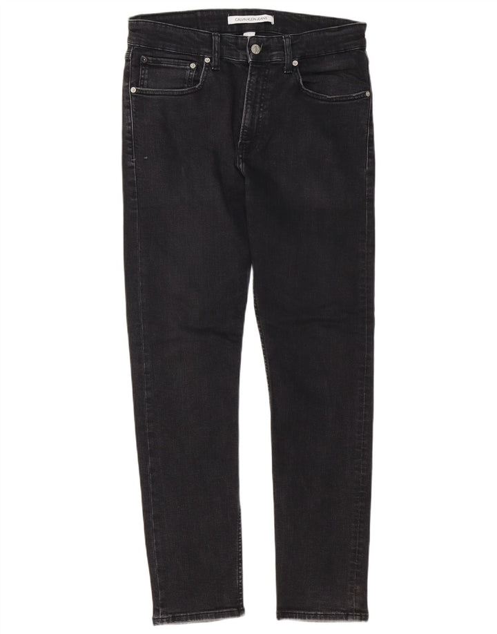 Calvin Klein Jeans ajustados para hombre W32 L30 Algodón negro