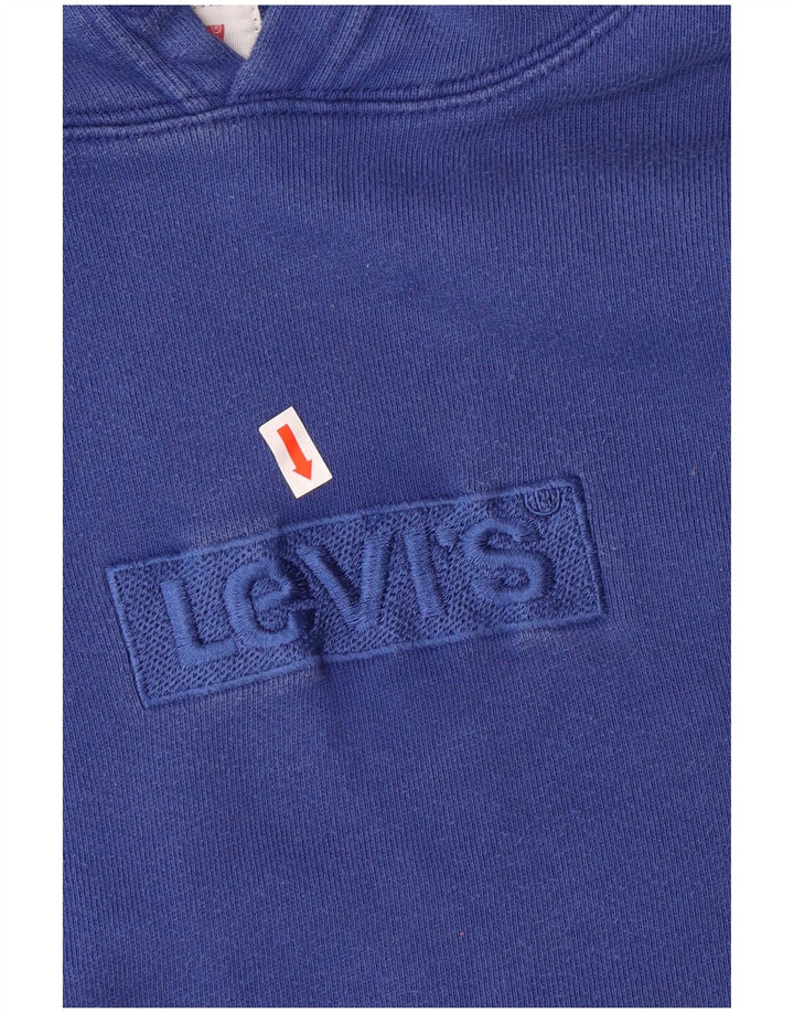 Levi's Mens Graphic Hoodie Jumper Medium Blue Cotton