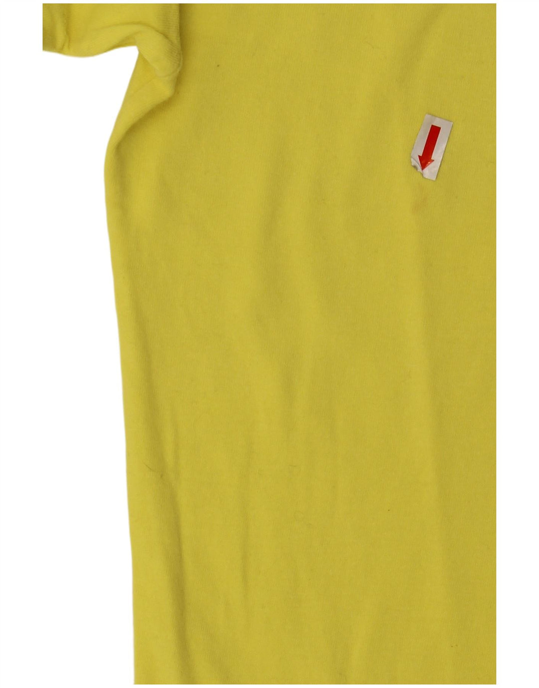 NIKE Camiseta Mujer Top UK 8 Small Amarillo Algodón