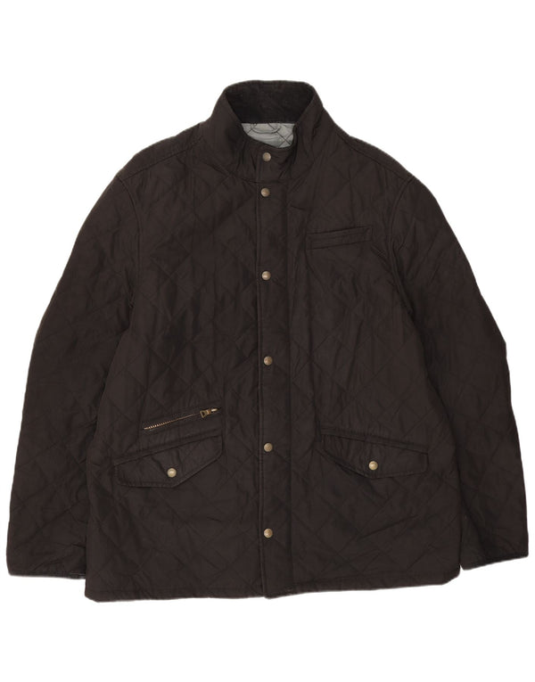 Marks & Spencer Chaqueta acolchada Blue Harbour para hombre UK 42 XL Poliéster negro