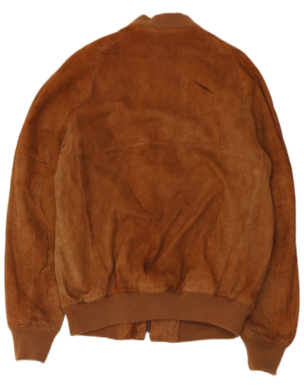Anfor Chaqueta Bomber De Ante Hombre IT 52 XL Marrón