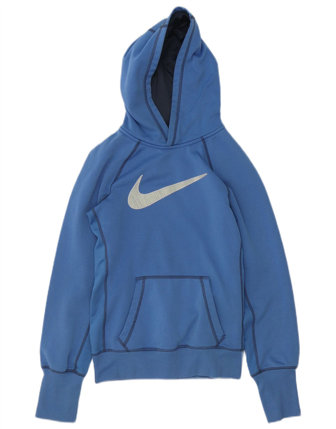 Nike - Sudadera con capucha para mujer, talla S, poliéster azul