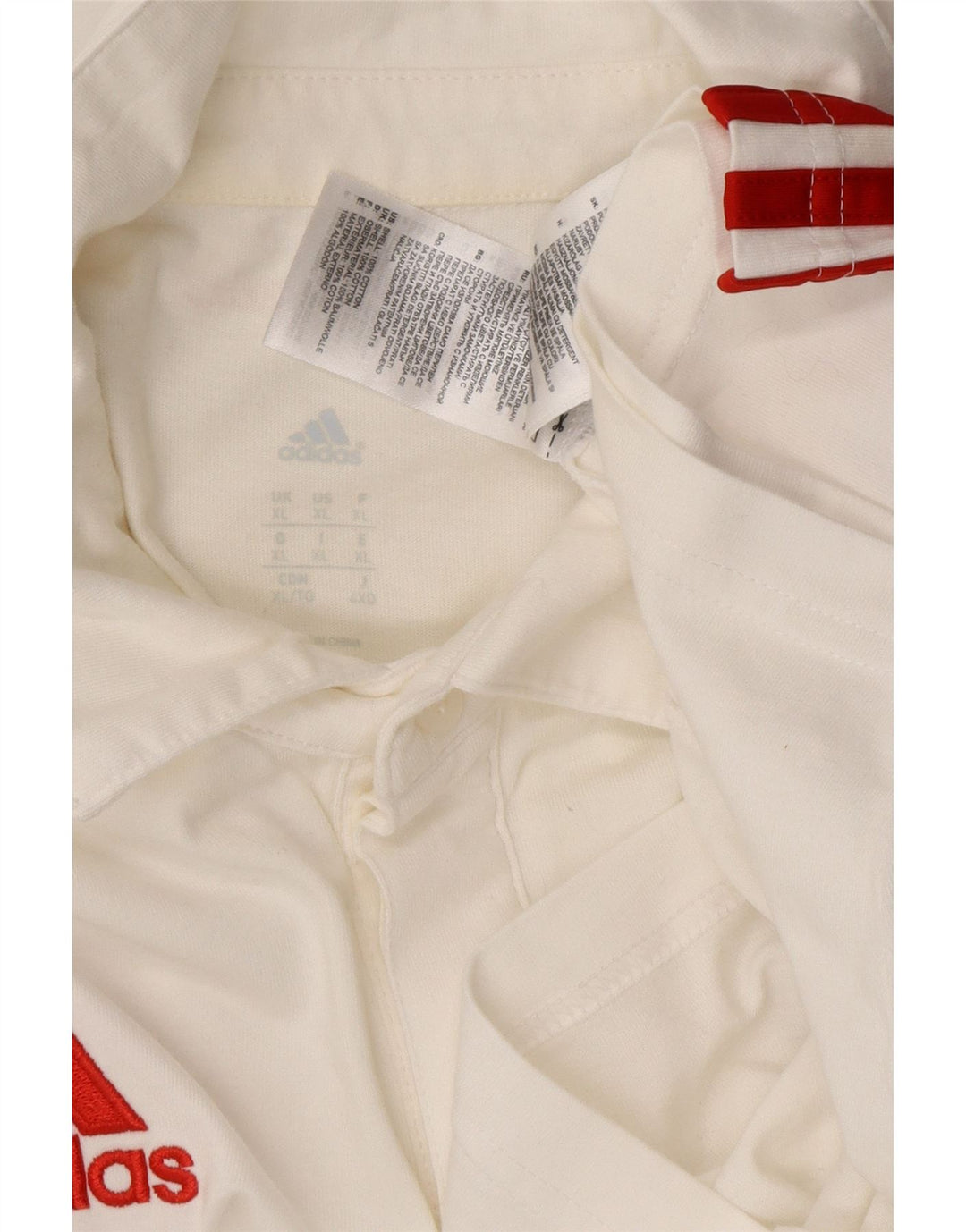 Polo ADIDAS FC Bayern München para hombre XL Blanco Colorblock Algodón